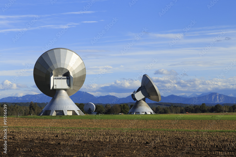 A satellite dish in Bavaria Germany