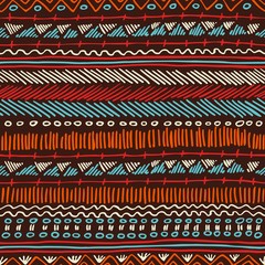 Fotobehang Boho stijl patronen Boho tribal vintage patroon achtergrond  © Cienpies Design