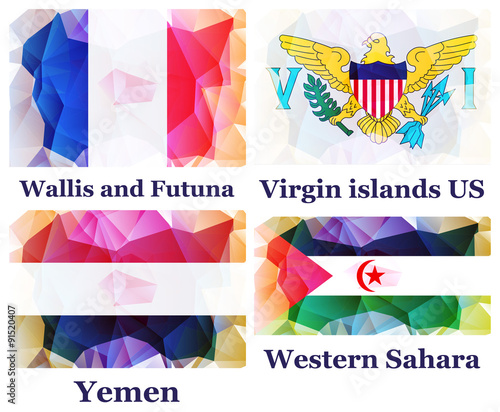 set of flags