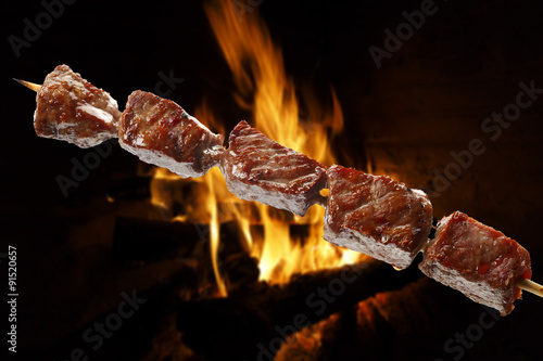 barbecue on a stick photo