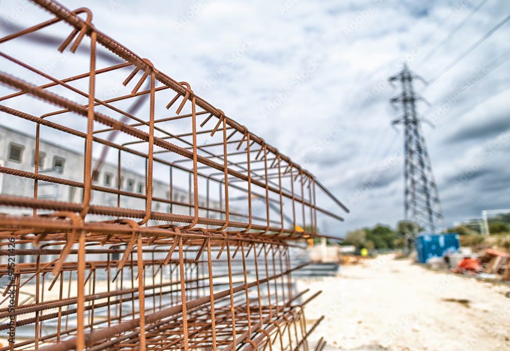 Metallic net in industrial environment Metallic net in industrial environment