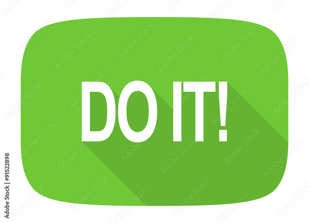 do it flat design modern icon do it flat design modern icon