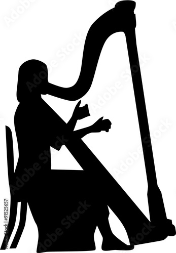 Harp player