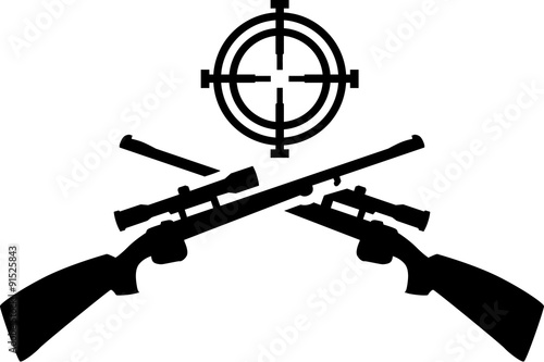 Hunting shotguns with target