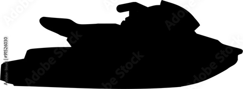 Jet ski silhouette