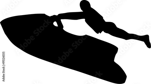 Jet ski driving extreme