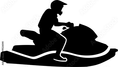 Driving jet ski