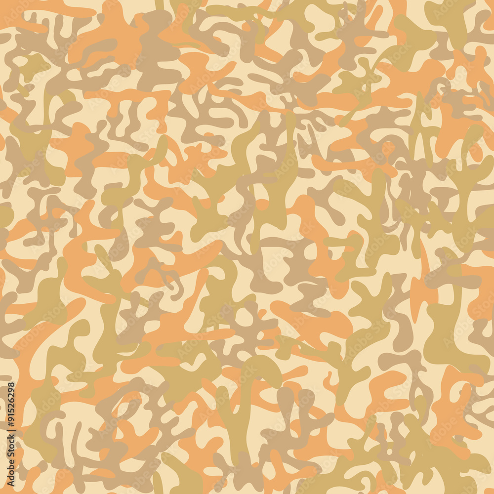 Seamless desert storm military camouflage pattern - Vector and illustration Seamless desert storm military camouflage pattern - Vector and illustration