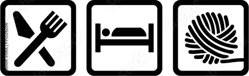Eat sleep knitting