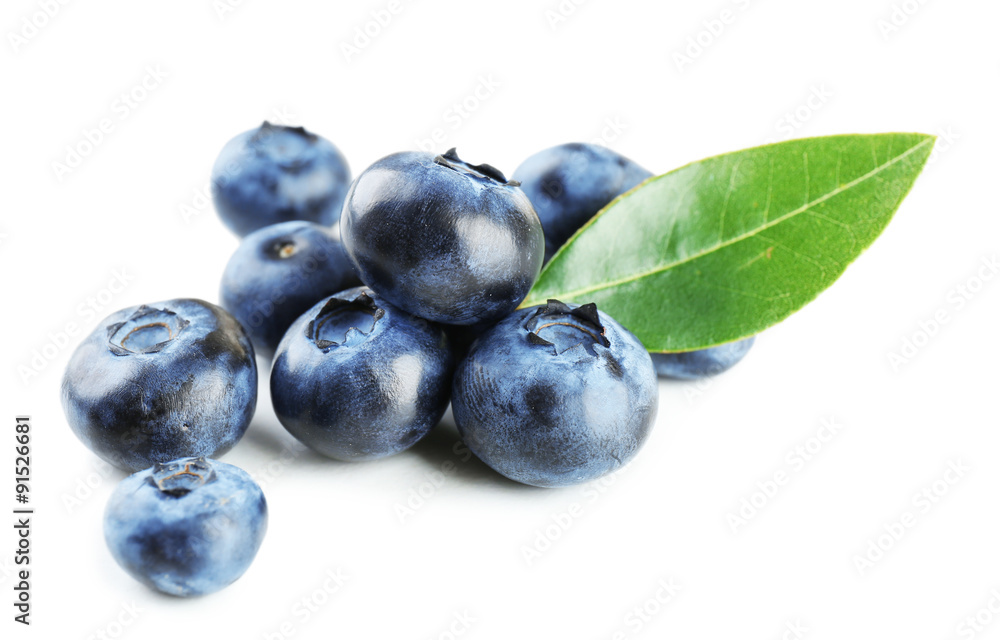 Fresh blueberries isolated on white Fresh blueberries isolated on white