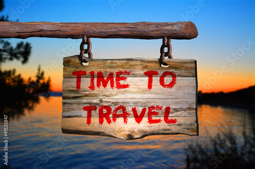 Time to Travel sign