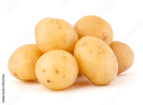 new potato tuber isolated on white background cutout