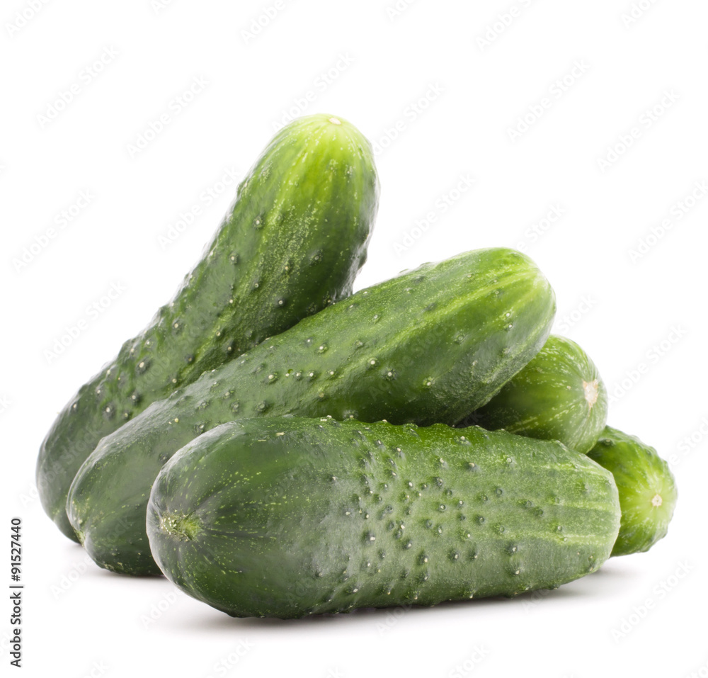 Cucumber vegetable isolated on white background cutout Cucumber vegetable isolated on white background cutout