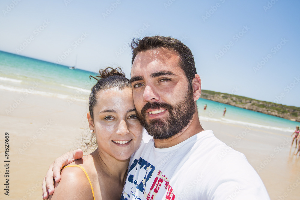 Couple at the beach Couple at the beach