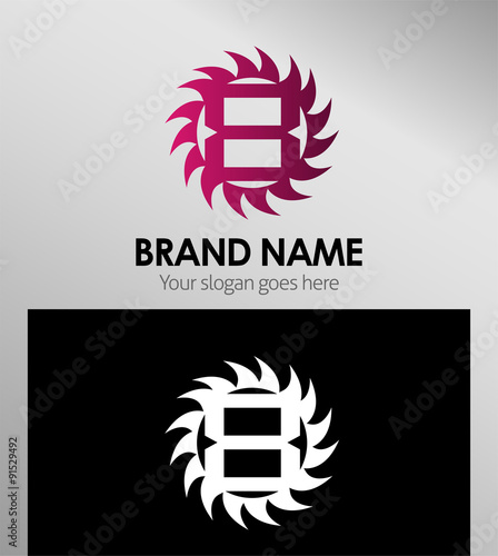 Number eight 8 logo icon template elements
