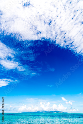 Fototapeta Naklejka Na Ścianę i Meble -  Sea, sky, landscape. Okinawa, Japan, Asia.