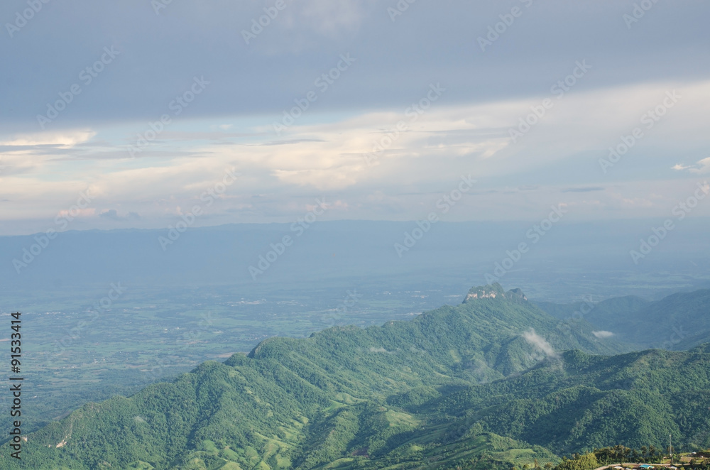 Peaceful Valley a view from top of mountain Peaceful Valley a view from top of mountain