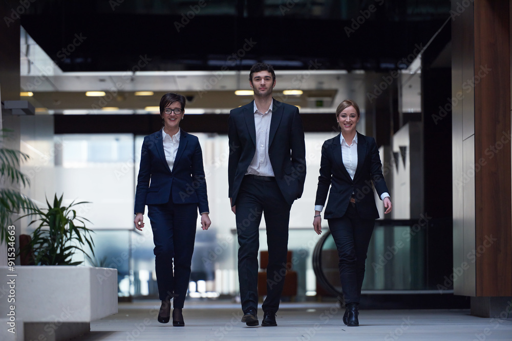 Fototapeta premium business people team walking