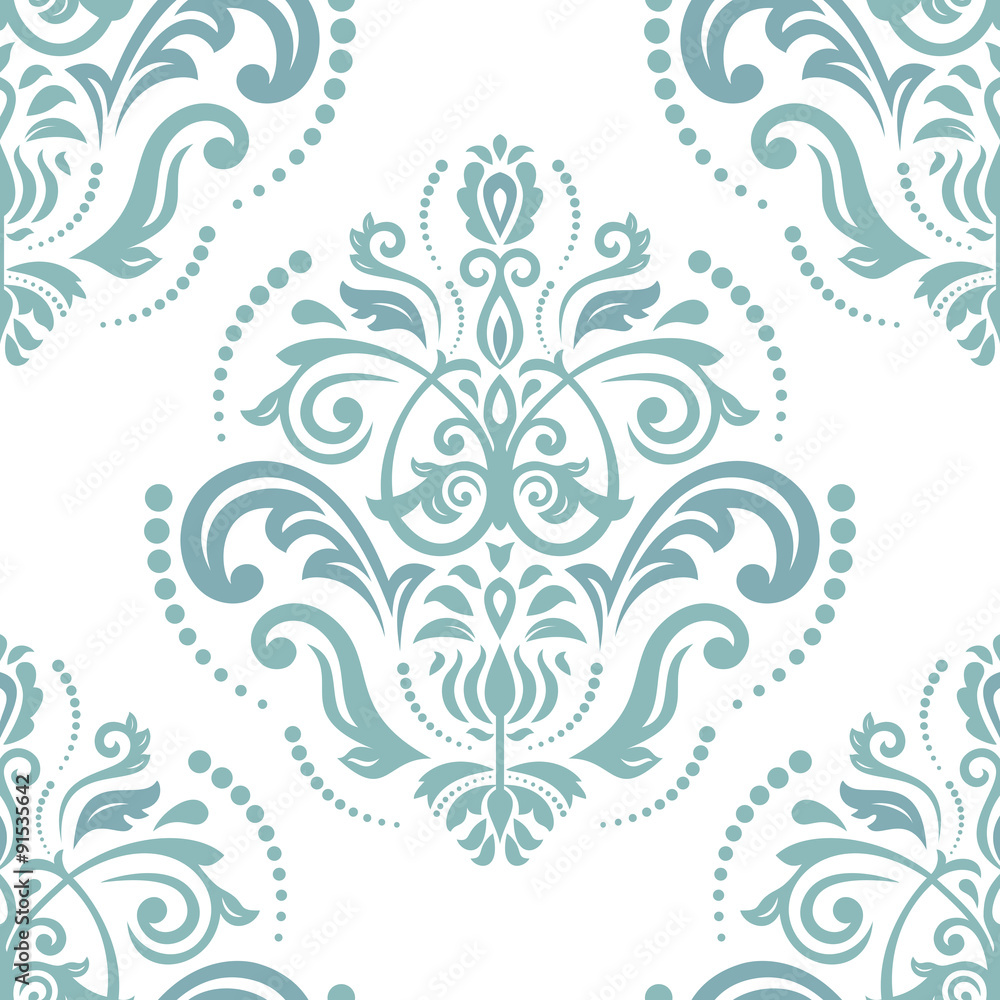 Floral Fine Seamless Green Pattern Floral Fine Seamless Green Pattern
