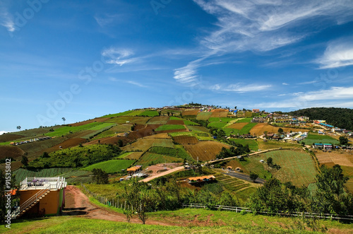 Wallpaper Mural Green hill under the blue sky Torontodigital.ca