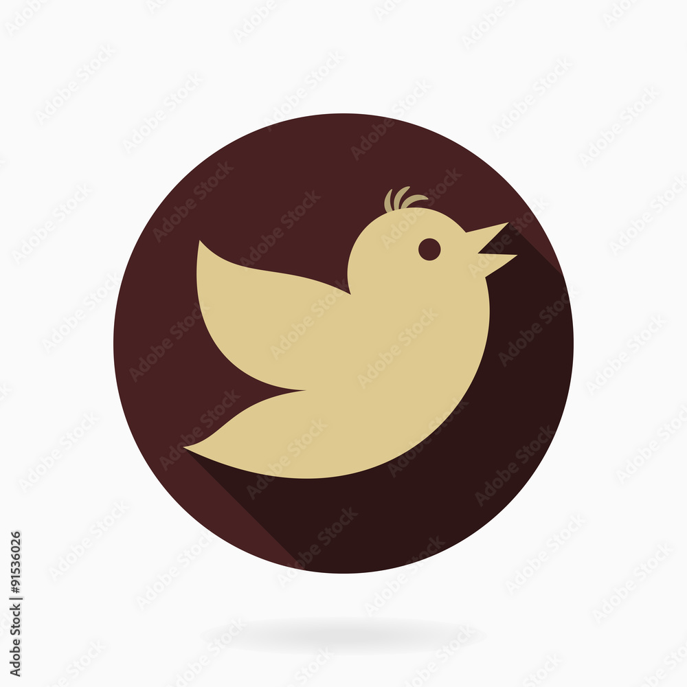 Flying Bird Flat Icon Flying Bird Flat Icon