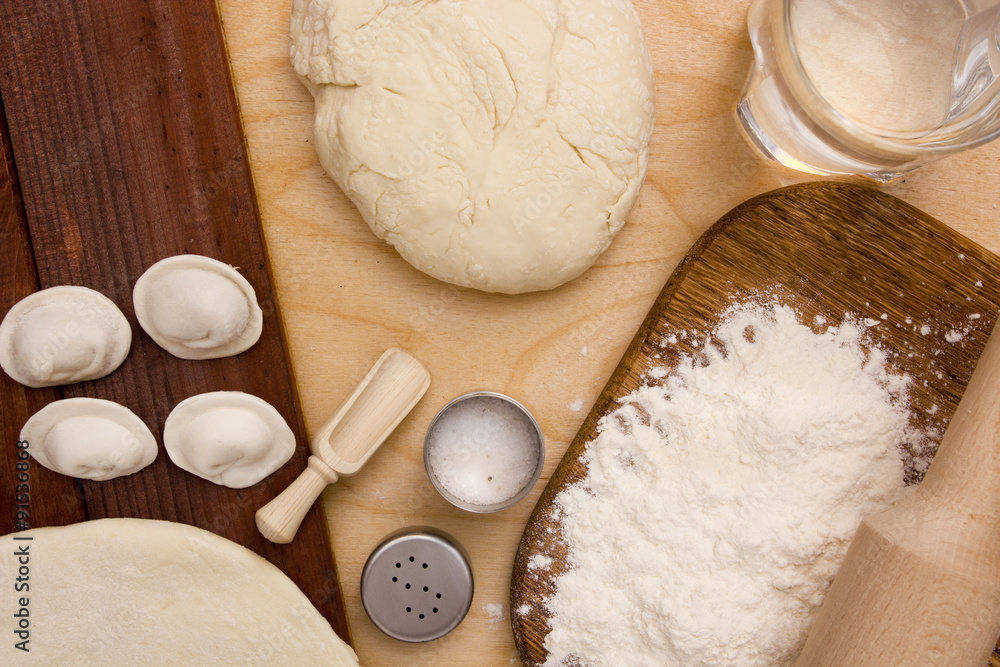 Ingredients unleavened dough Ingredients unleavened dough