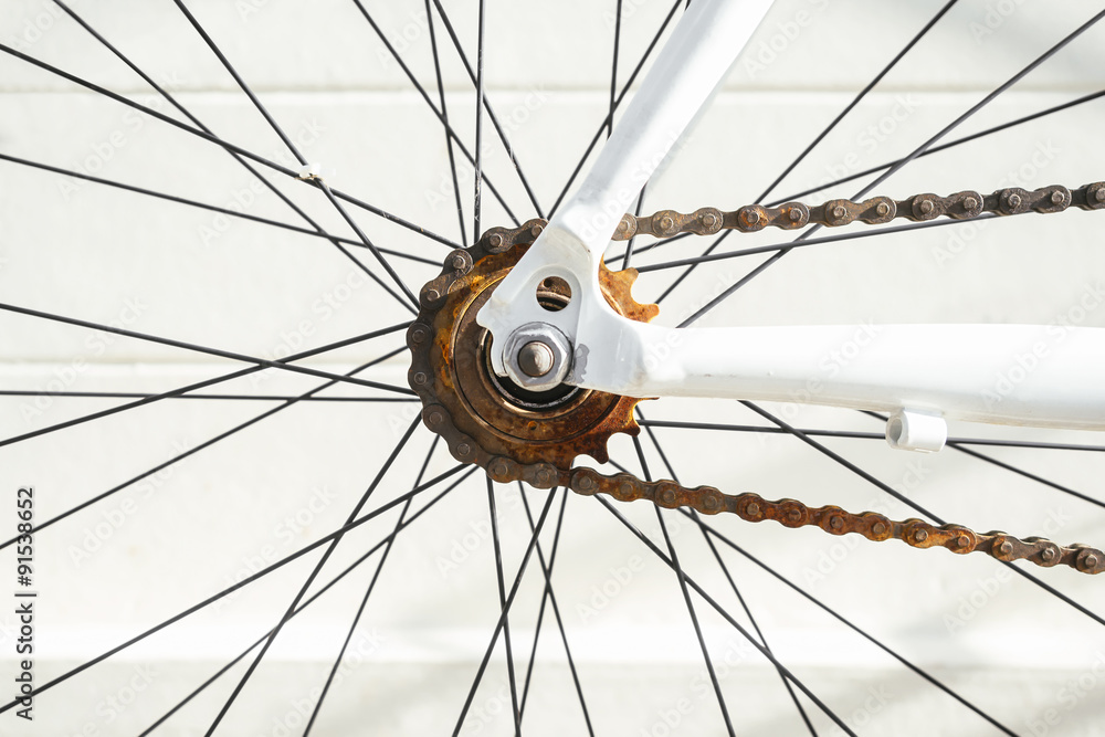 Rusty Bicycle Chain Maintenance and repairs