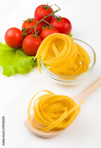Tomatoes, leaf and paste isolated on a white 