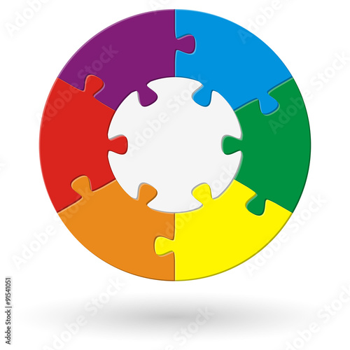 round puzzle with options