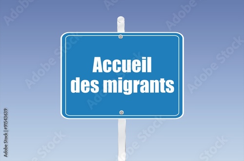 panneau accueil de migrants 17092015