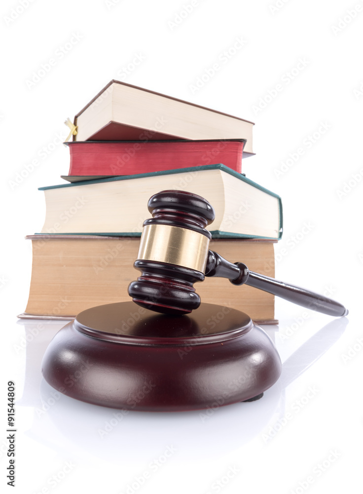 Judge hammer with law books Judge hammer with law books