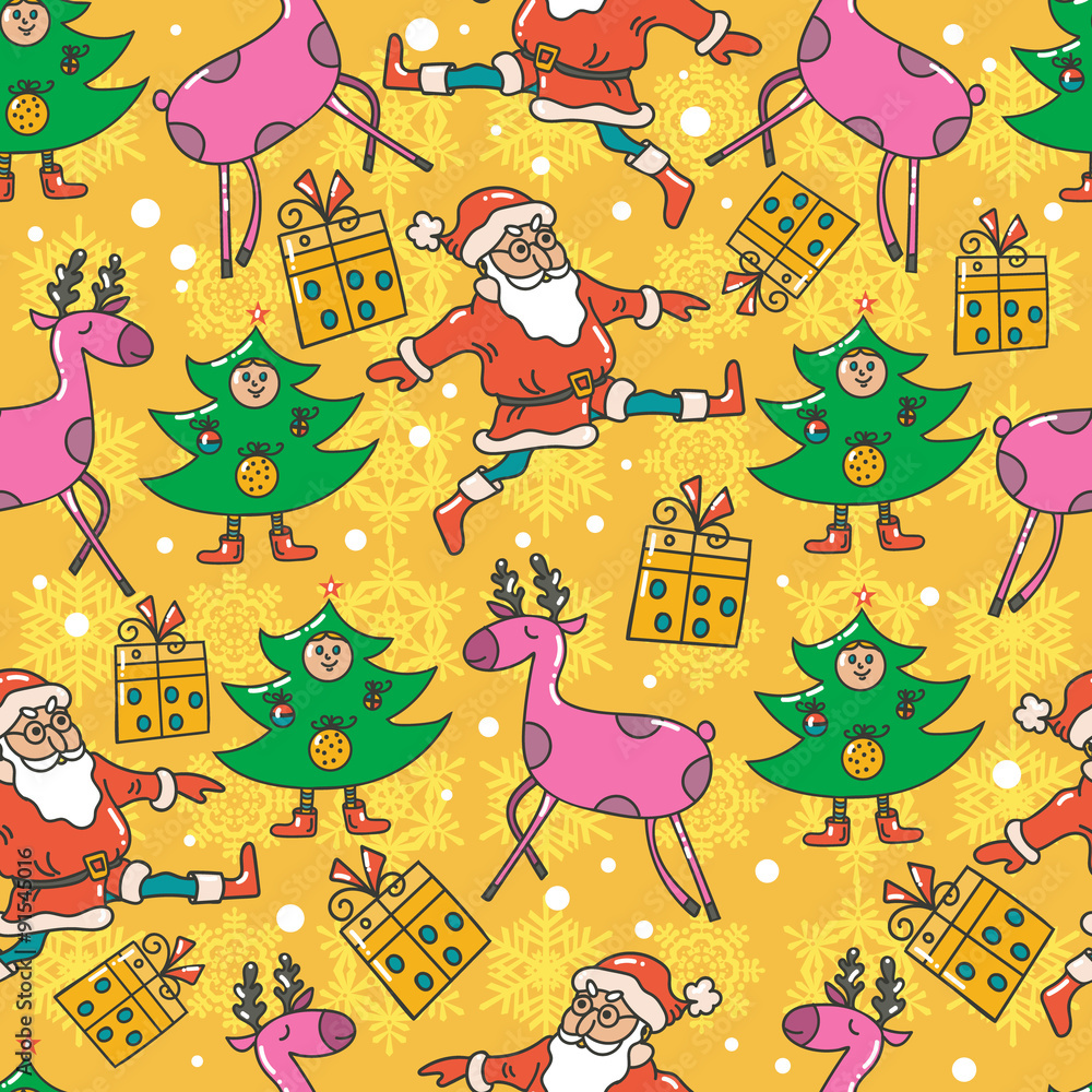 Fototapeta premium Vector Christmas pattern