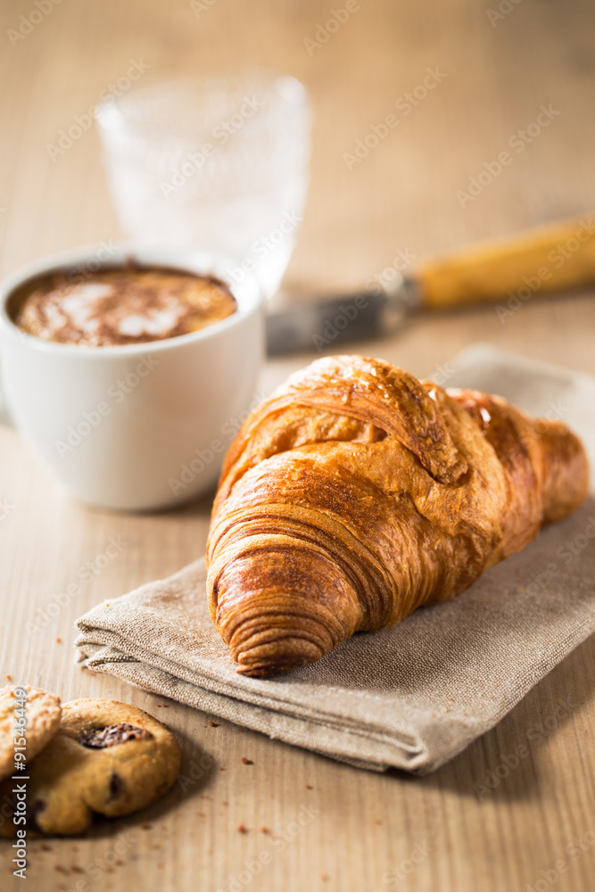 Croissant breakfast