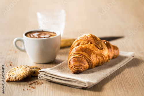Croissant breakfast photo