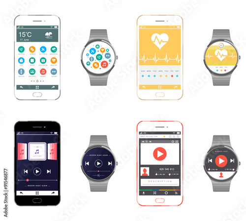 Set Smartphone and Smart Watch