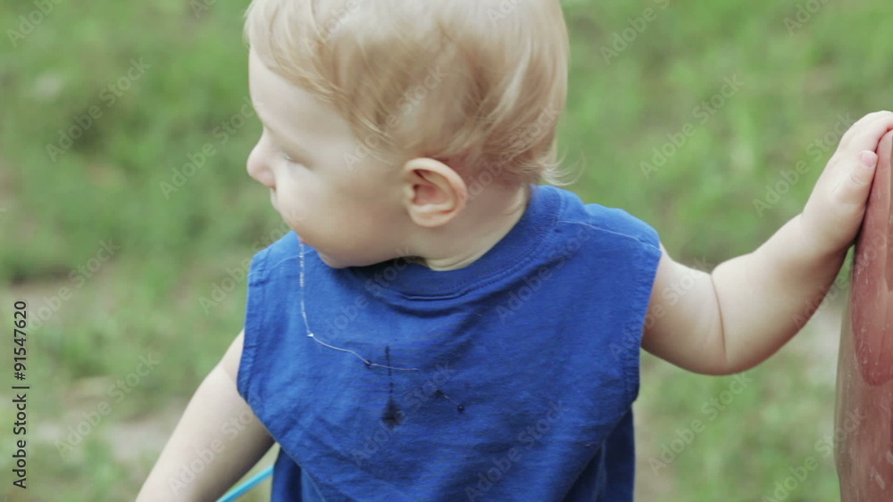 Son are repairing car