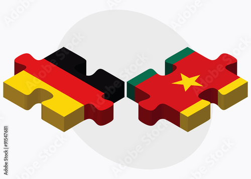Germany and Cameroon Flags
