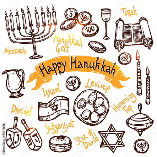 Hanukkah Doodle Set