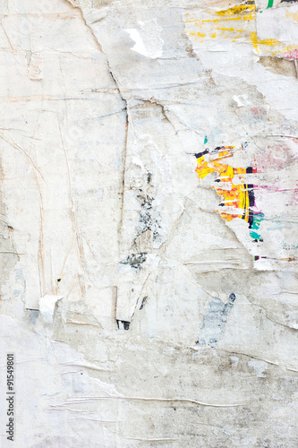Abstract Grunge Background with Old Torn Posters