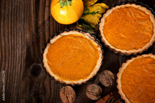 Homemade pumpkin pie