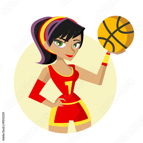 jugadora de baloncesto