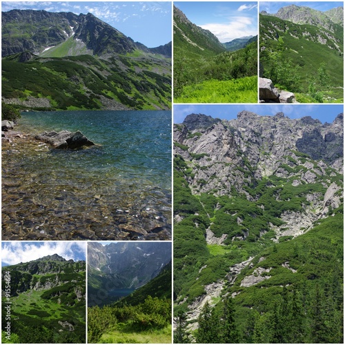 Tatra Mountains, Poland - photo collage photo