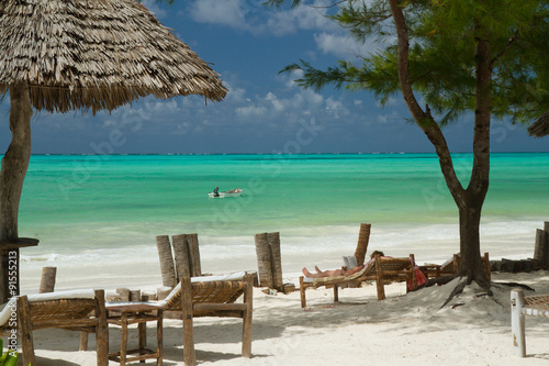 paje beach on the eastern side of zanzibar