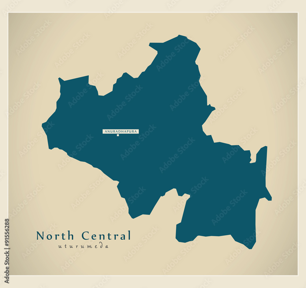 Modern Map - North Central LK