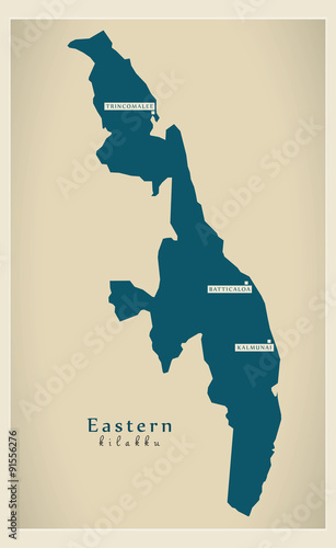 Vászonkép Modern Map - Eastern LK