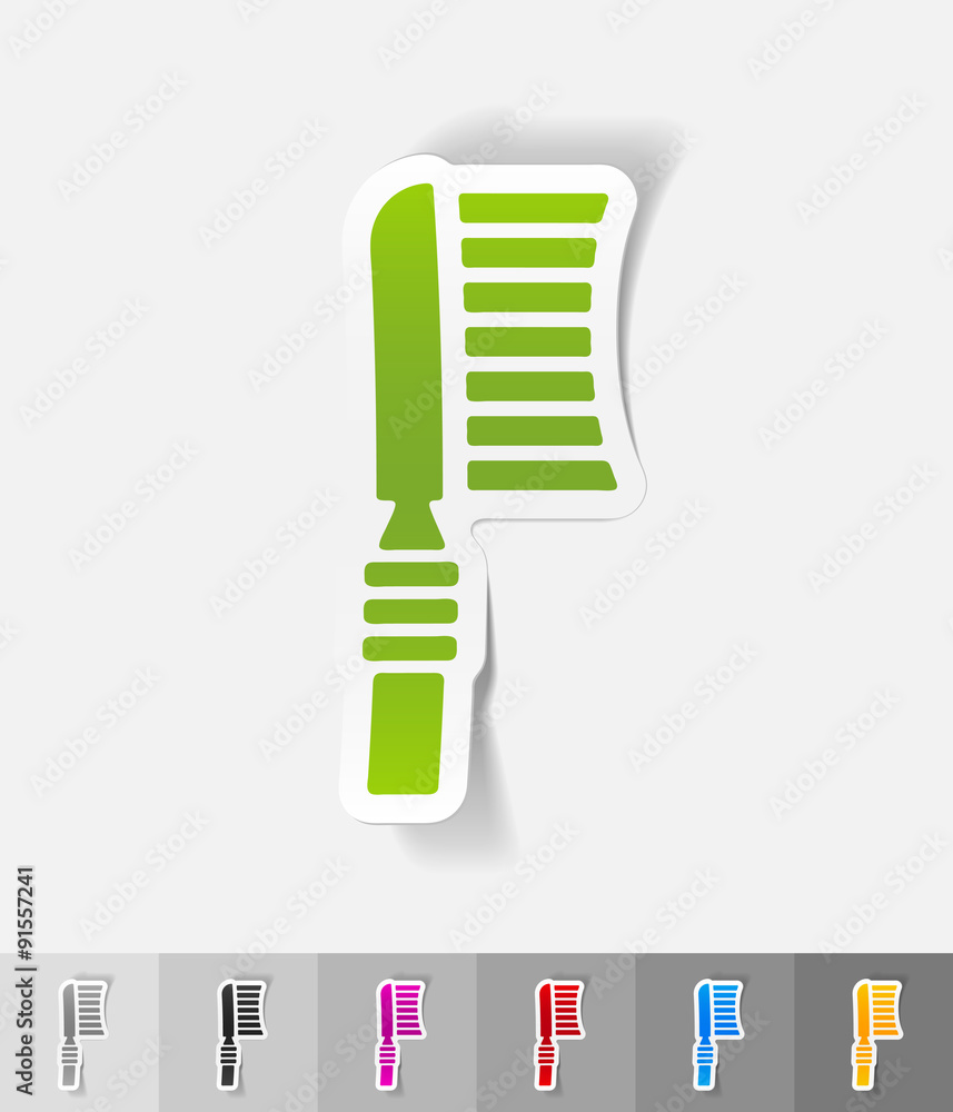 realistic design element. toothbrush