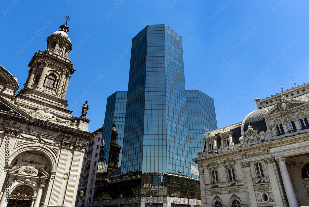 Buildings in Santiago de Chile, Chile, 2013
