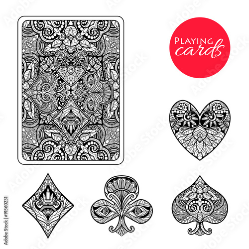 Decorative Card Suits Set