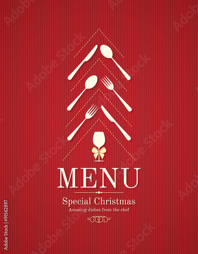 Special Christmas festive menu design