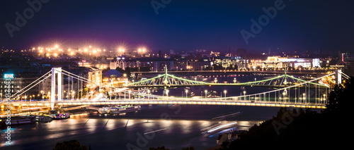 night view on Danube